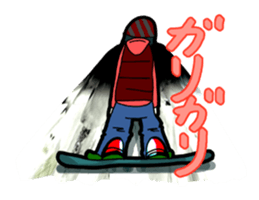 snowboaders sticker #2204525
