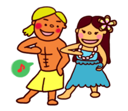 Mele and Lopaka's hula life sticker #2204546