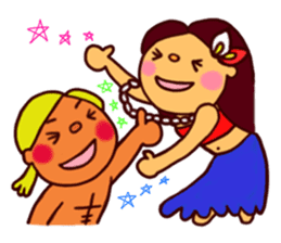 Mele and Lopaka's hula life sticker #2204559