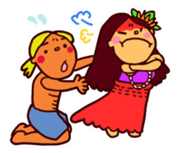 Mele and Lopaka's hula life sticker #2204568