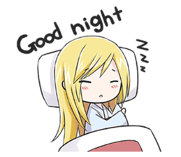 Kimono Blonde Girl sticker #2204745