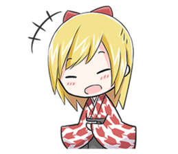 Kimono Blonde Girl sticker #2204752