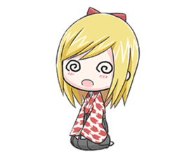 Kimono Blonde Girl sticker #2204767