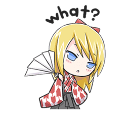 Kimono Blonde Girl sticker #2204773
