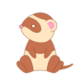 cute ferret sticker #2204996