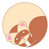 cute ferret sticker #2205001