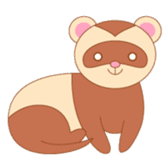 cute ferret sticker #2205002