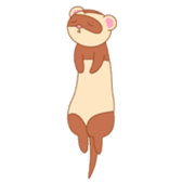 cute ferret sticker #2205007