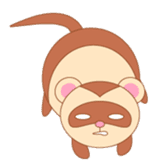 cute ferret sticker #2205009