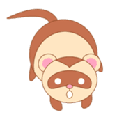 cute ferret sticker #2205010