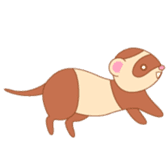 cute ferret sticker #2205012