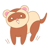 cute ferret sticker #2205014