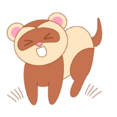 cute ferret sticker #2205015
