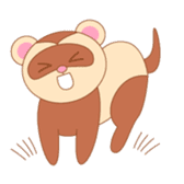 cute ferret sticker #2205015