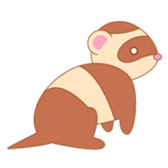 cute ferret sticker #2205017