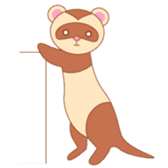 cute ferret sticker #2205019