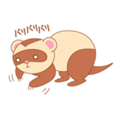 cute ferret sticker #2205020