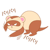 cute ferret sticker #2205021