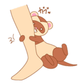 cute ferret sticker #2205023