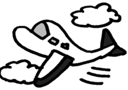 monochrome bear&bunny sticker #2205439