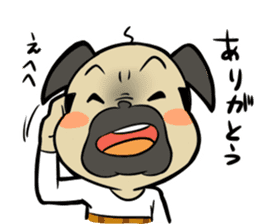 Pug-Oyaji 2 sticker #2205826
