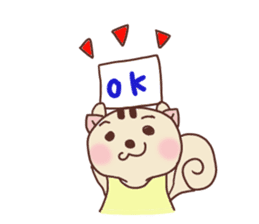 Child squirrel sticker sticker #2206868