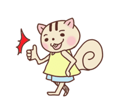 Child squirrel sticker sticker #2206874