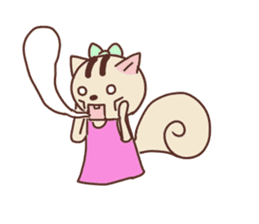 Child squirrel sticker sticker #2206887