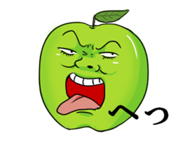 human face fruit 2 sticker #2207081