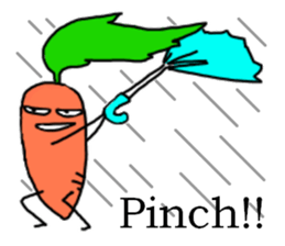 The fairy of a carrot sticker #2207106