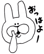 A rabbit is partly annoying. sticker #2207304
