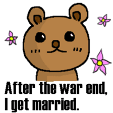 The bear Marked for Death -English- sticker #2208864