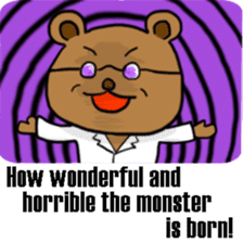 The bear Marked for Death -English- sticker #2208866