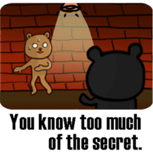 The bear Marked for Death -English- sticker #2208868