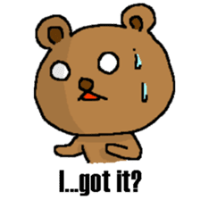 The bear Marked for Death -English- sticker #2208869