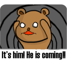 The bear Marked for Death -English- sticker #2208875