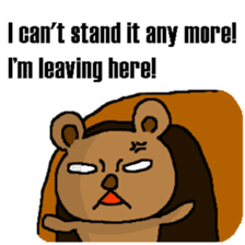 The bear Marked for Death -English- sticker #2208881