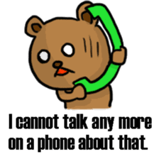 The bear Marked for Death -English- sticker #2208886