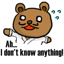 The bear Marked for Death -English- sticker #2208889