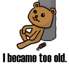 The bear Marked for Death -English- sticker #2208891