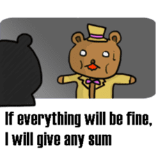 The bear Marked for Death -English- sticker #2208893