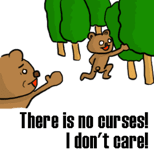 The bear Marked for Death -English- sticker #2208896