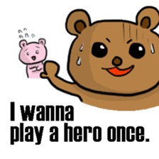 The bear Marked for Death -English- sticker #2208897