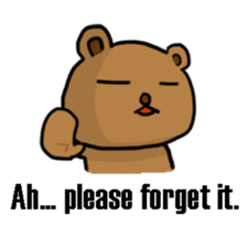 The bear Marked for Death -English- sticker #2208901