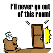 The bear Marked for Death -English- sticker #2208902