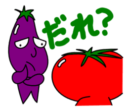 When the tomatoes I each eggplant sticker #2209005