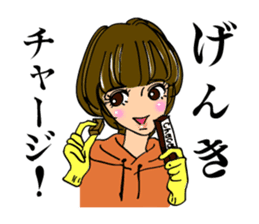 Ideal day for playing golf. Good putt! sticker #2209066