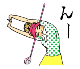 Ideal day for playing golf. Good putt! sticker #2209079