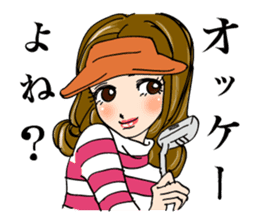 Ideal day for playing golf. Good putt! sticker #2209080