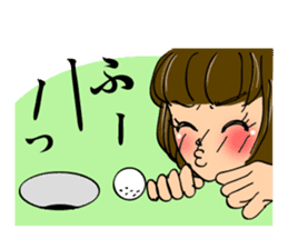 Ideal day for playing golf. Good putt! sticker #2209086